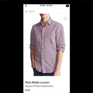 📌SOLD📌Ralph Lauren -Like new- Plaid button down shirt